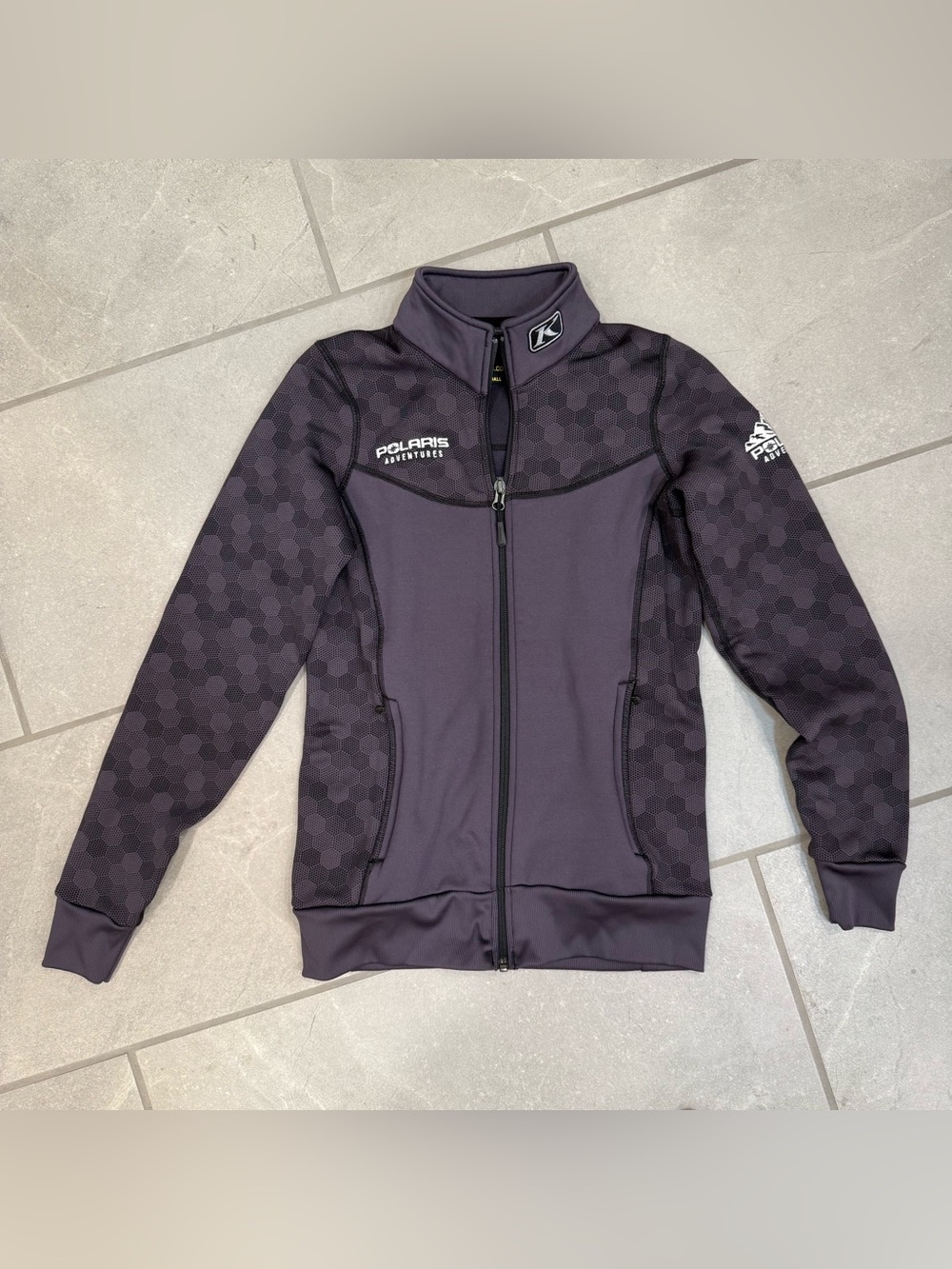 Klim Sundance Jacket Polaris Adventures Black Hex-Pattern Zip Jacket